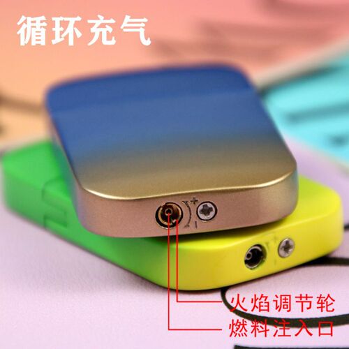 Gradient gas lighter, advanced color ins, gift for boyfriend, pink flame lighter