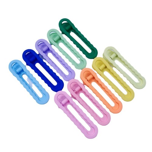 6cm Candy-Colored BB Clip, U-Shaped Traceless Duckbill Clip, Matte Frosted Finish with Smooth Touch, Lacquered Hairpin, Girls' Bangs Clip, Side-Swept Clip