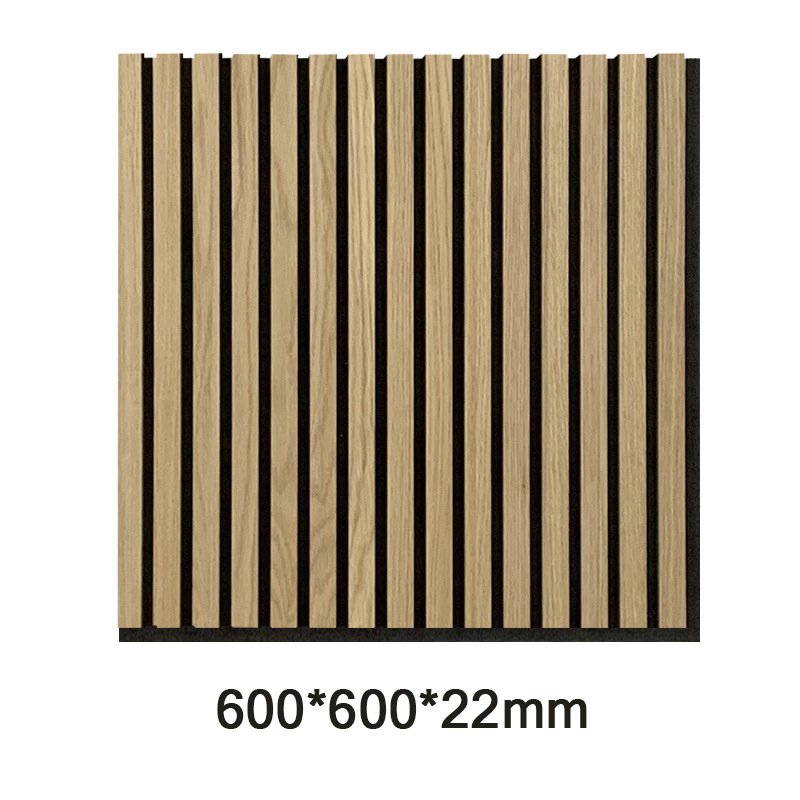 聚酯纤维木条吸音格栅板环保木质MDF客厅墙面凹凸隔音板工厂外贸