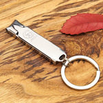 不锈钢蝉翼超薄折叠指甲刀便携式修甲钳带搓片指甲剪套装厂家批发