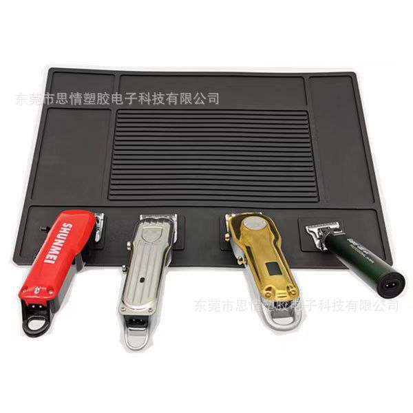 Spot imán almohadilla para el cabello almohadilla para el cabello almohadilla para el almacenamiento de herramientas con cortapelos magnéticos fuertes almohadilla antideslizante almohadilla para la herramienta para el cabello de PVC