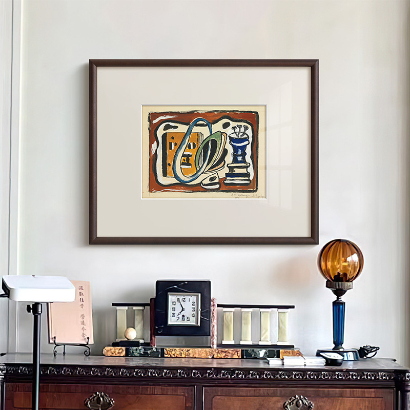 Still Life French niche retro living room decorative painting hallway restaurant modern abstract art mural corridor hanging painting