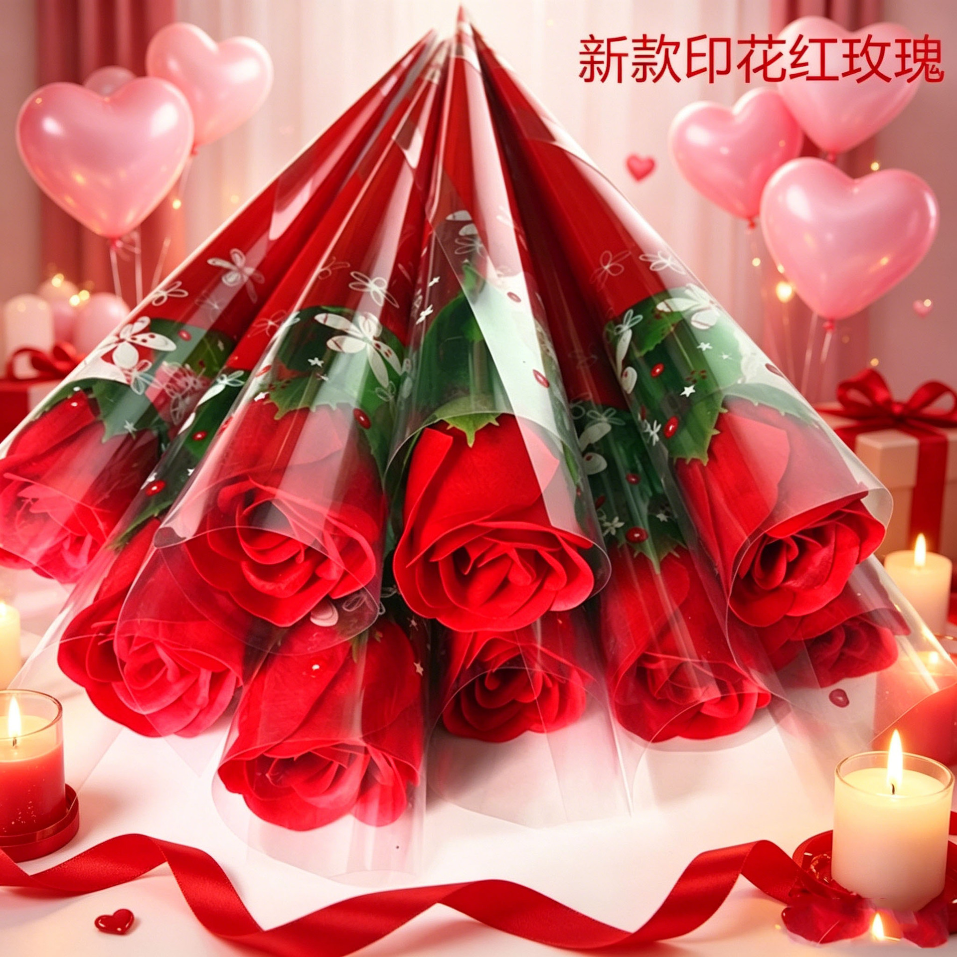 Single Soap Rose Artificial Flower Valentine's Day Teacher's Day 