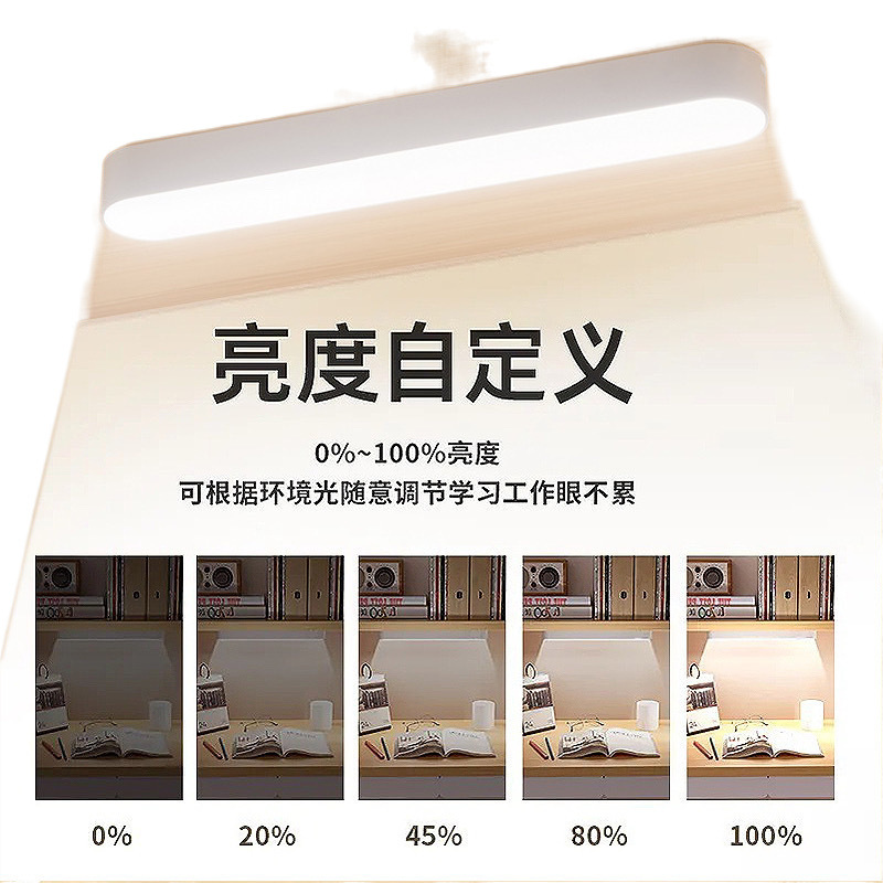 Lámpara de escritorio Lámpara de dormitorio de aprendizaje Lámpara de protección ocular LED Lámpara de dormitorio de estudiantes