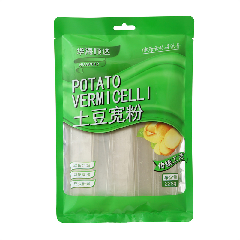 正规商检华海顺达土豆宽粉228g（宽/细）批发出口生产红薯火锅粉