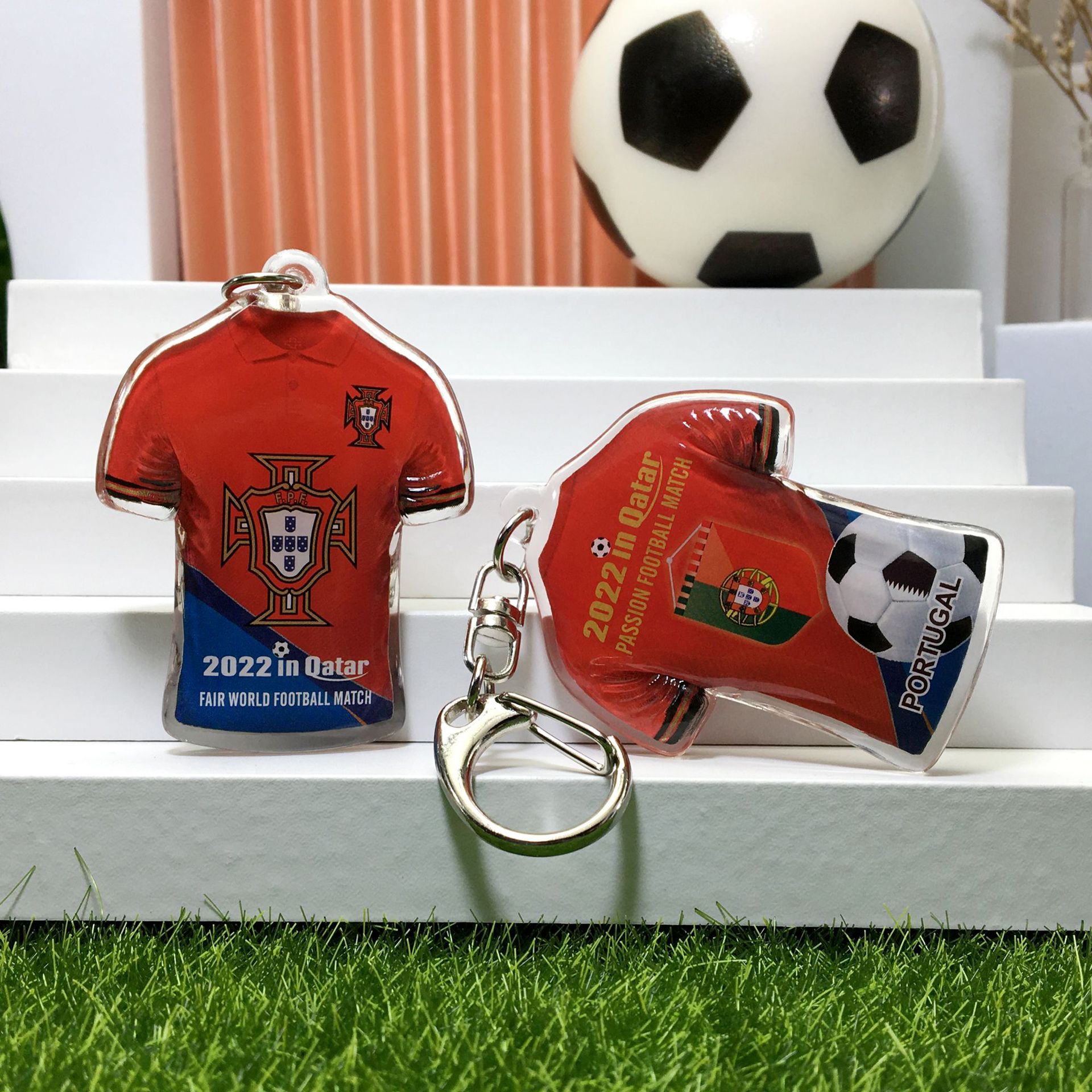 葡萄牙队-队徽+旗帜+足球