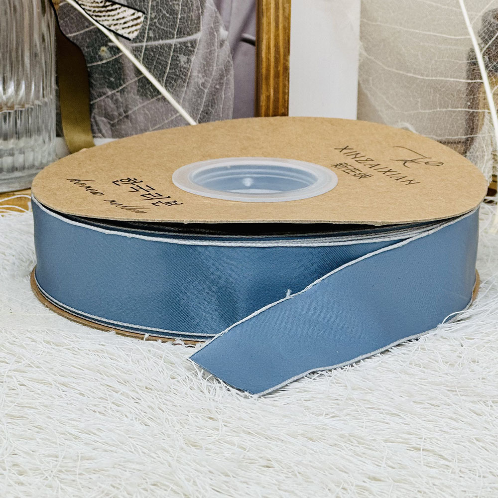 Cinta de satén brillante de color sólido 5cm cinta de regalo de la mano accesorios para el cabello ramo paquete de material DIY arco productos semiacabados