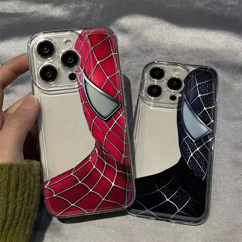 Estilo europeo y americano para iphone16promax funda para teléfono móvil Spider-Man Apple 15 anti-caída 14pro veneno 13/12