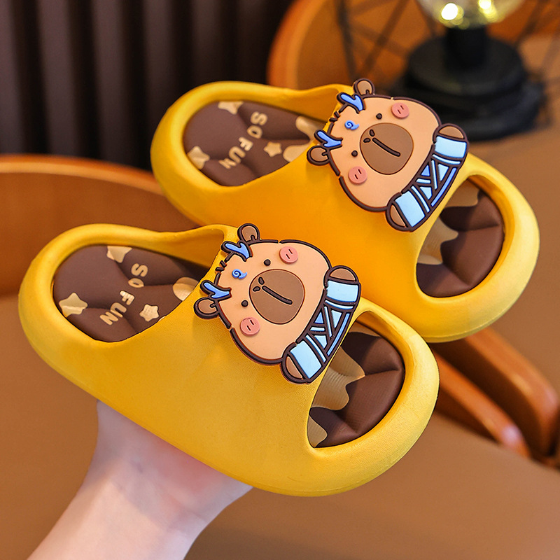 Zapatillas de verano para niños, niños y niñas, baño antideslizante, fondo suave, niños, niños, niños, adultos, niños, zapatillas de baño frías