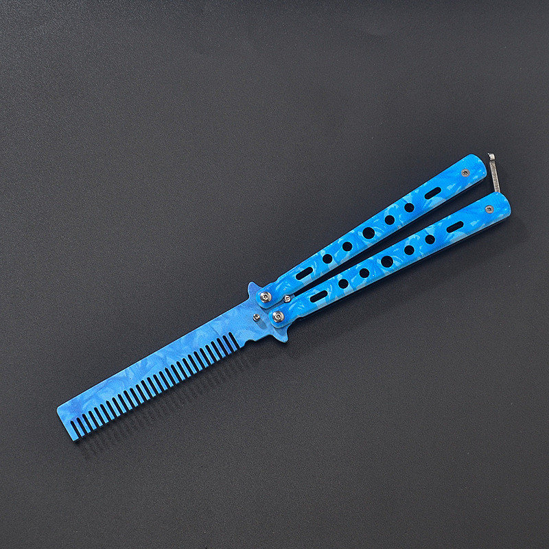 3D peine verde azul oscuro