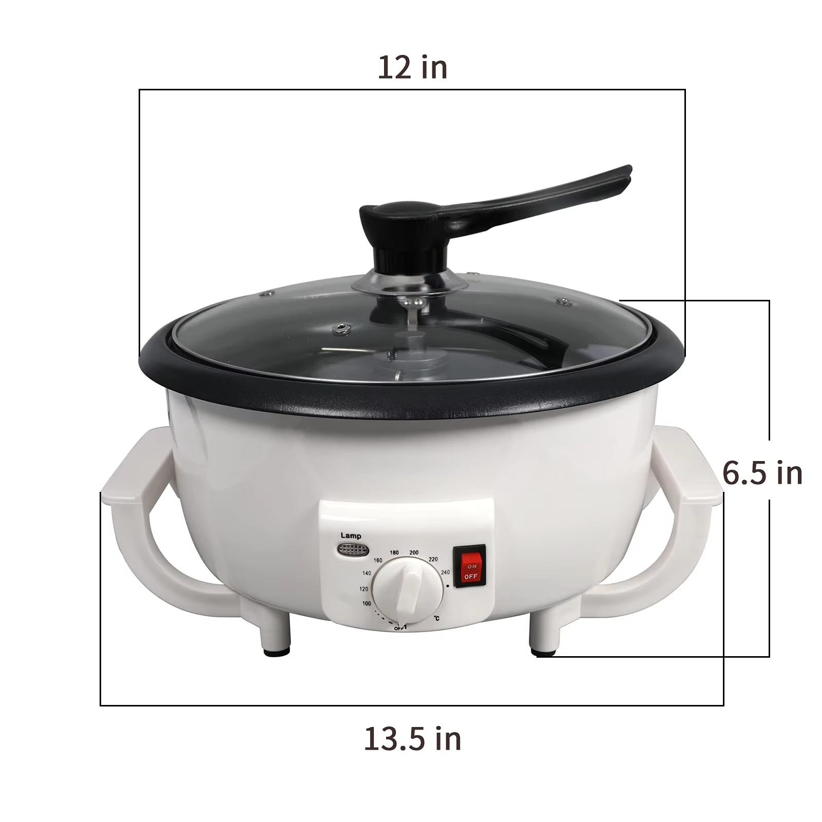 Máquina semiautomática doméstica pequeña máquina de frito de café grano profundo tostado mediano tostado poco profundo tostador de café