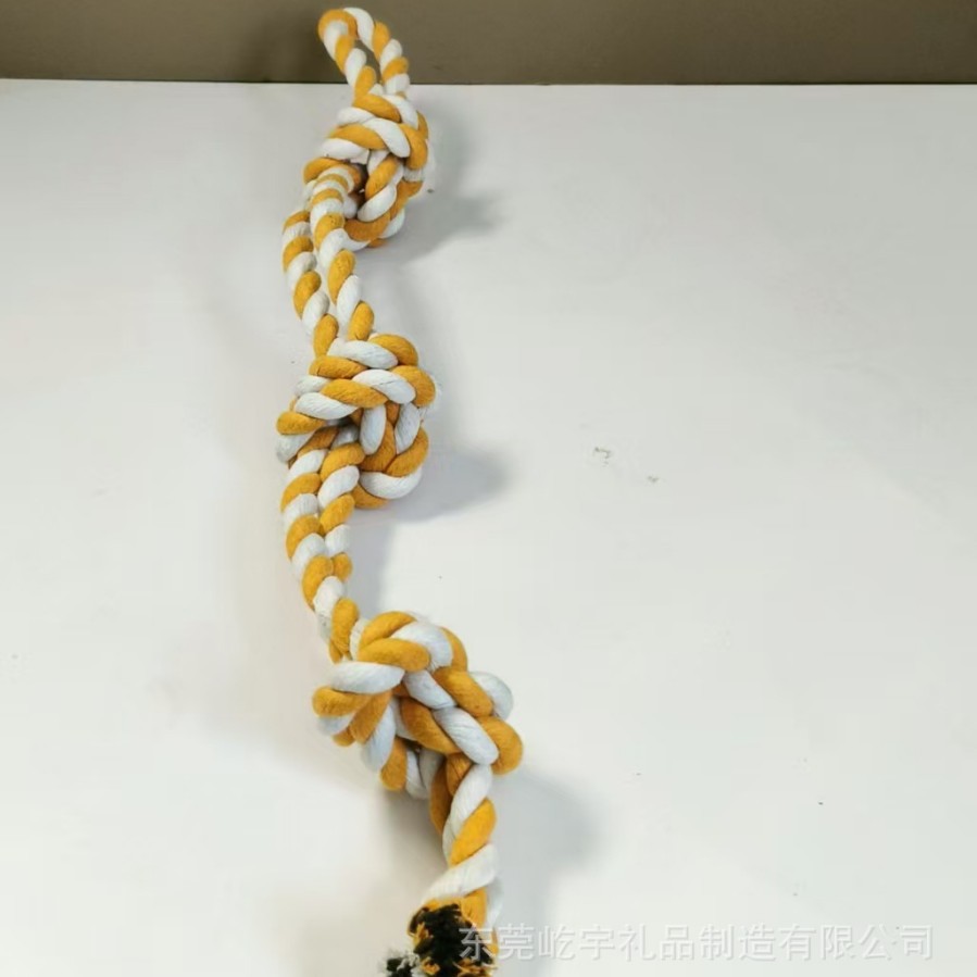 대형견용 면로프 장난감, 골든 리트리버, 래브라도 대형 사이즈, 줄다리기, 치아갈이용, 반려동물 용품, 3가지 색상 선택 가능