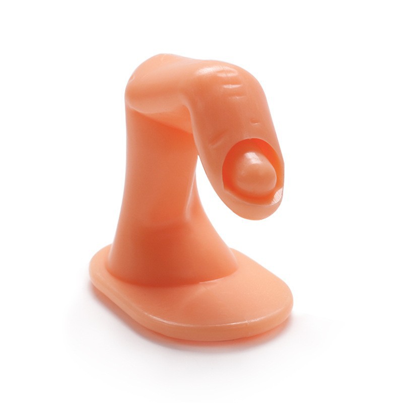 Un dedo falso sin uñas