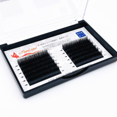 新款俏紫瞳嫁接睫毛0.25空氣感 雙尖扁毛 單根種植假睫毛 風吹動