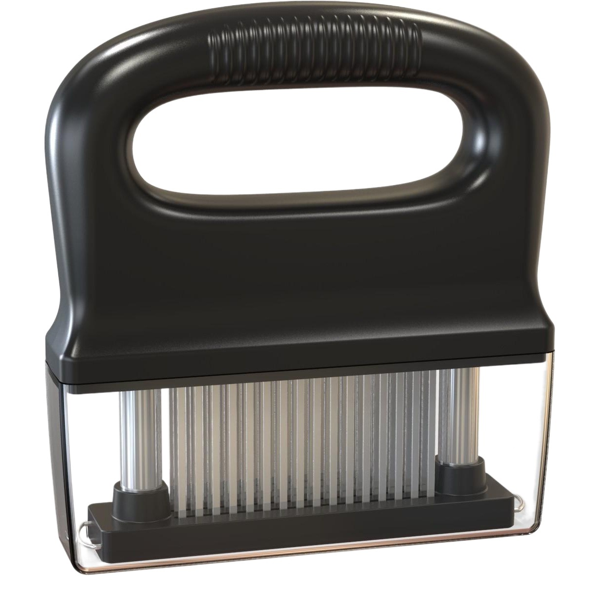 20a48 aguja de pino de acero inoxidable aguja de carne tierna aguja de fila de carne de res roto cuchillo ablandador de carne extraíble y lavable