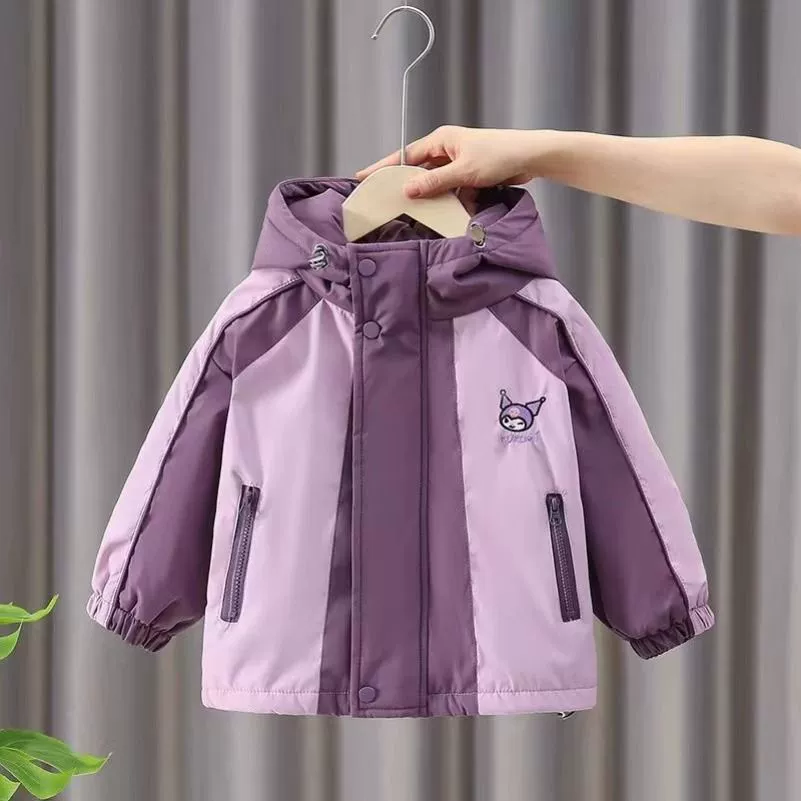 Куртка для девочек осень-зима 2024 новый иностранный топ