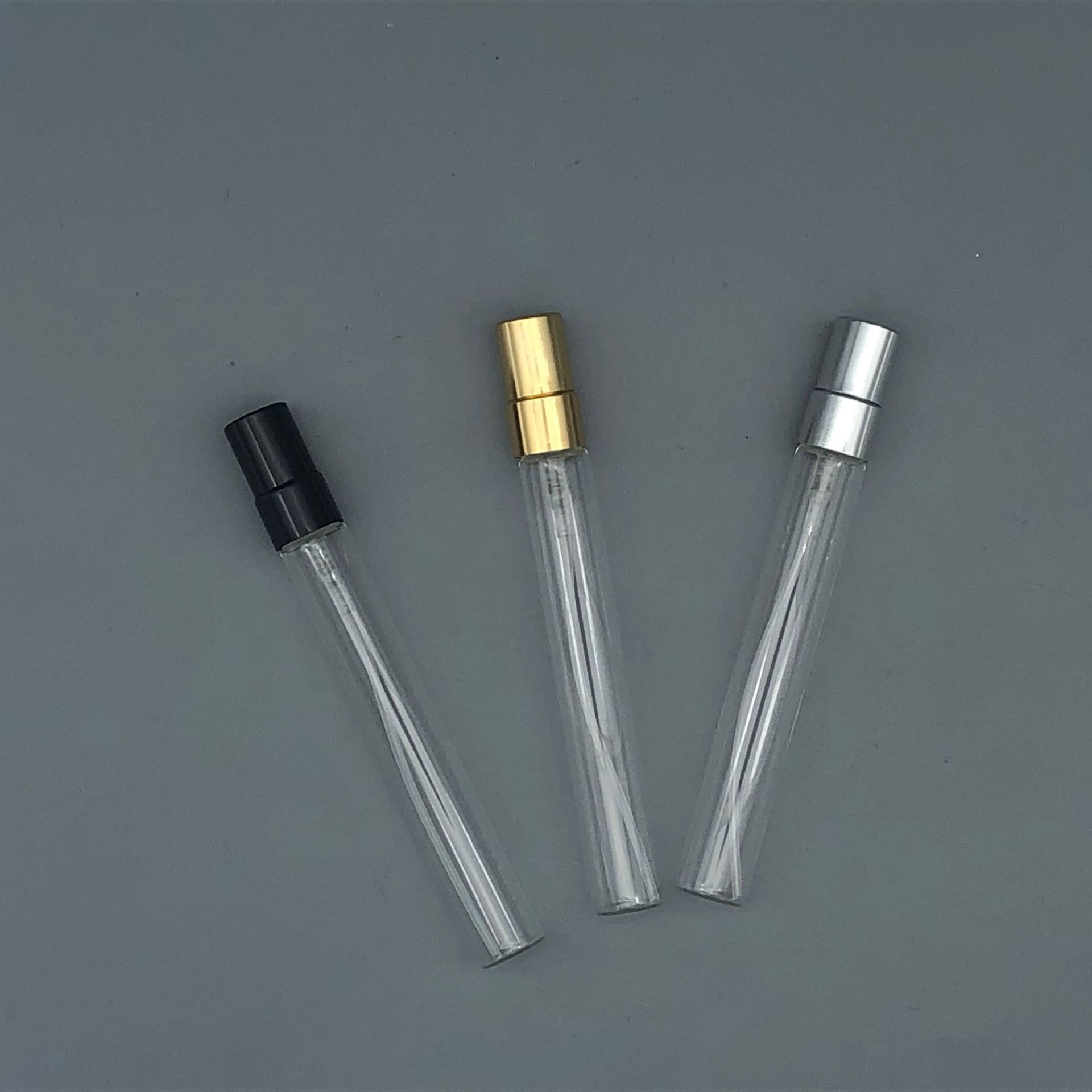 10ML薄底拉管瓶便携式铝盖香水分装瓶高级香水瓶精致化妆品喷雾瓶