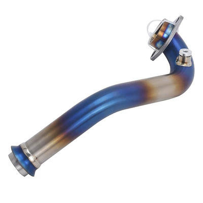 Suitable for ZONTES motorcycle scooter Exhaust pipe - titanium-alloy-blued-front-section