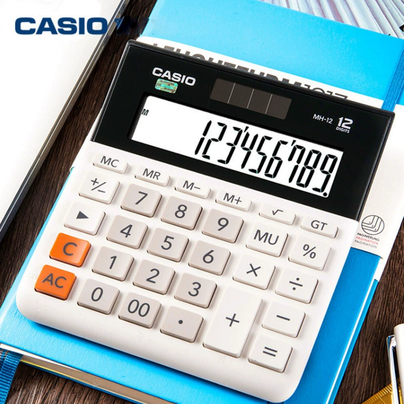 CASIO/Casio MH/DH-12 бизнес широкоформатный финансовый офисный калькулятор, маленький-средний электронный компьютер