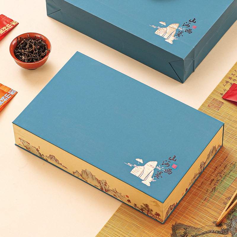 茶叶摆泡空礼盒茶叶包装礼盒四两装长泡袋30泡茶叶包装盒国风