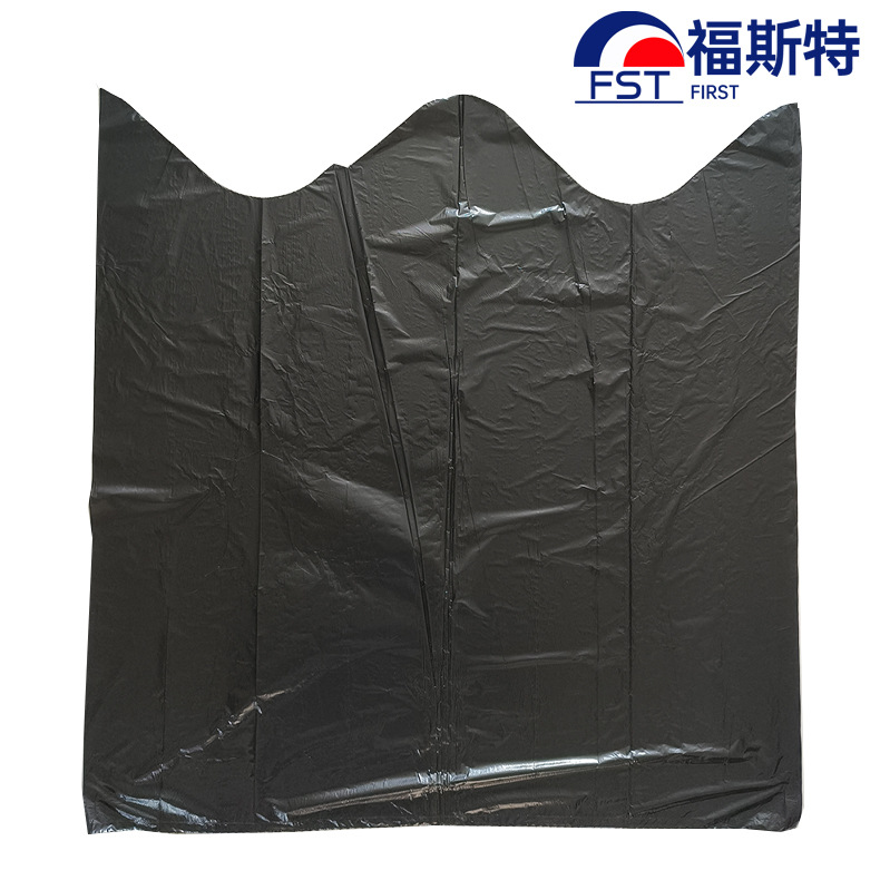 S形垃圾袋塑料PE垃圾袋加大加厚连卷垃圾袋提手系口垃圾袋