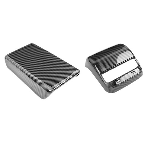 Suitable for Tesla armrest box cover cover Model 3/Y rear air outlet protective cover center control panel interior decoration