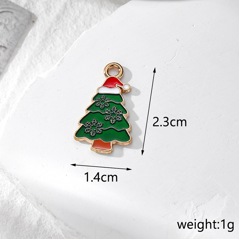 12g Weight Pendant Jewelry Making Type DIY Jewelry Accessories Classification 10 PCS/Package Quantity Alloy Material Christmas Festival Santa Claus Pattern Enamel Design Cartoon Style Style 10 PCS/Package Alloy Santa Claus Pendant 7