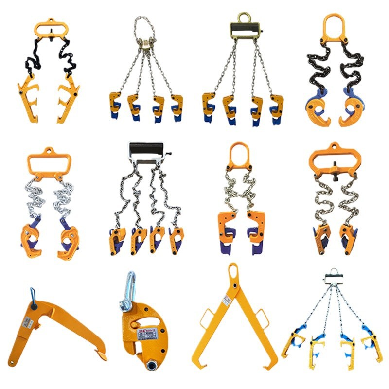 Alicates para colgar bidones de aceite Alicates especiales para carretillas elevadoras 2t de doble cadena Alicates para bidones de aceite