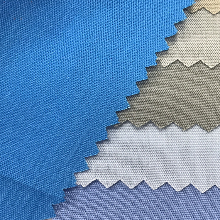 2022 teñido sólido 100gsm material uniforme ropa de trabajo ropa de tela plana