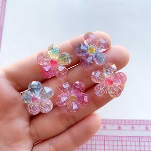 Manufacturer's New Wholesale 30 Pieces/Box Faceted Gradient Sequin Five-Petal Flower Thumbtacks Photo Wall Message Fixing Nails