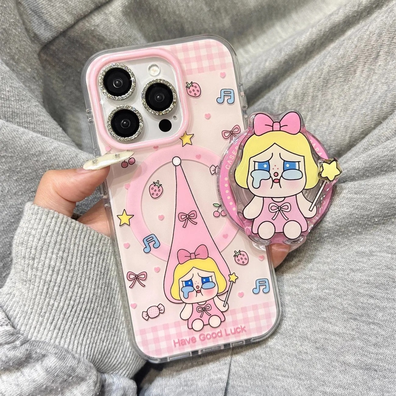 波点适用三星s23fe手机壳s25ultra/s24plus/s21磁吸3苹果17promax