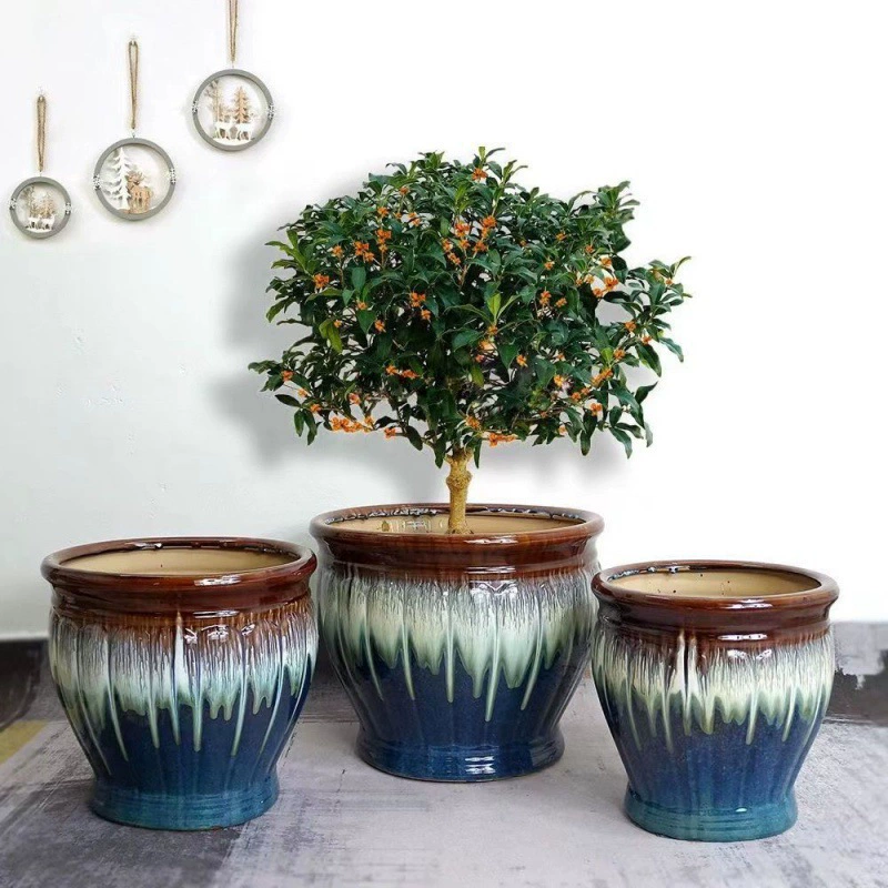 Керамические цветочные горшки большие балконы для посадки деревьев Большой диаметр большой размер большой большой размер