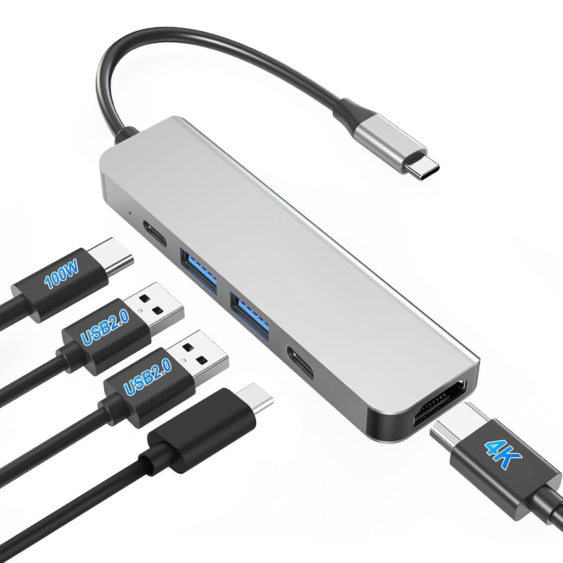 Type-C Hub Docking Station Computer 4K High-Definition Usb-C Pd Charging Converter Hub 5-in-1 Docking Station Type-C Hub Docking Station Computer 4K High-Definition Usb-C Pd Charging Converter Hub 5-in-1 Docking Station