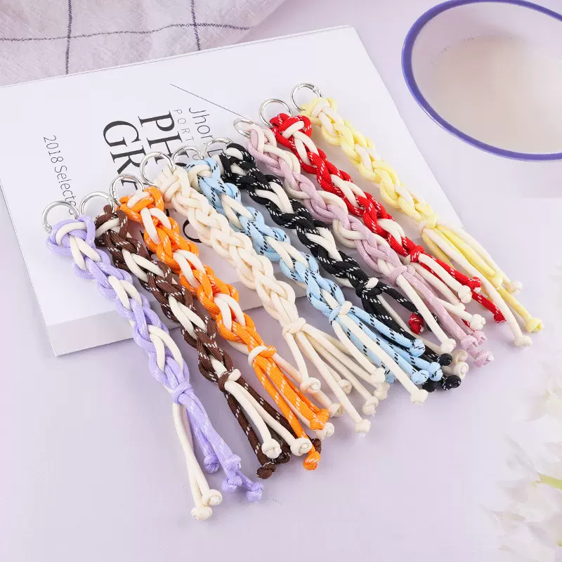 ins风个性绳编手工编织手绳包包挂饰车载挂饰创意绳结设计钥匙扣
