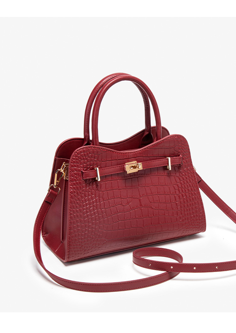 Túi tote nữ da PU đáy rộng phong cách Tây, dung tích lớn, đeo vai chéo chi tiết 13