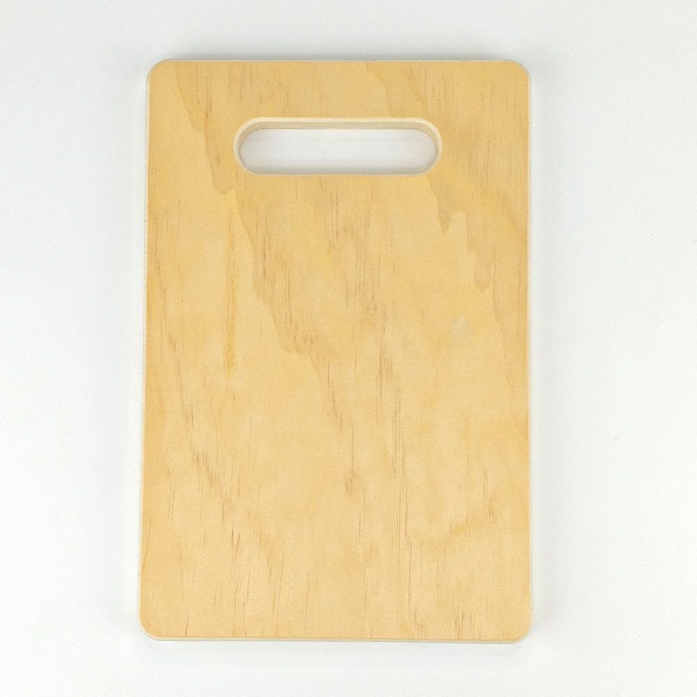 Nuevo producto de transferencia de calor madera contrachapada de pino, tabla de cortar, manija interior, tabla de cortar de cocina al por mayor