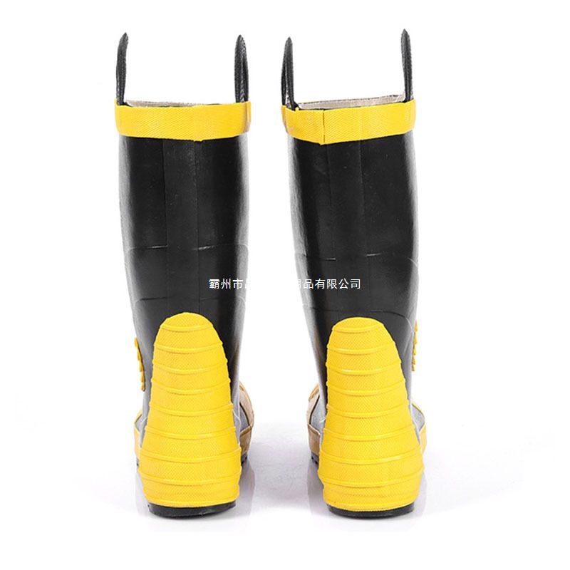 消防员灭火防护靴消防胶靴防酸碱胶靴消防员战斗靴消防靴消防钢板