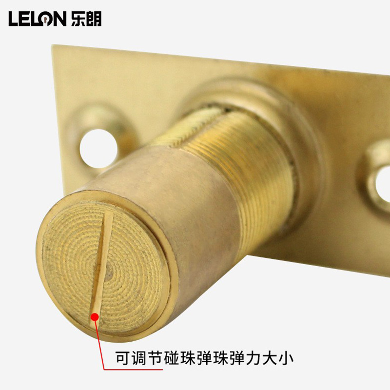 Cerradura de perlas de cobre puro, ajustable, invisible, a prueba de viento, para puerta de hotel, doble apertura, para puerta de madera.