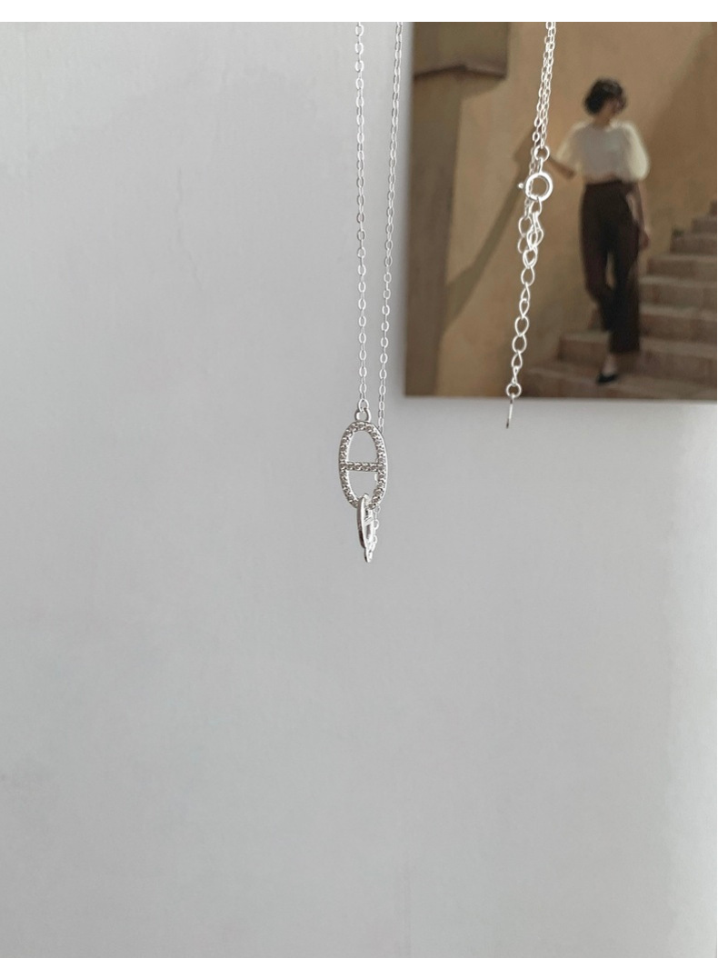 S925 Sterling Silver Flower Necklace Women Elegant