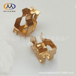 Switch socket accessories factory universal copper shrapnel universal three-hole socket hardware welding wire PCB board spring