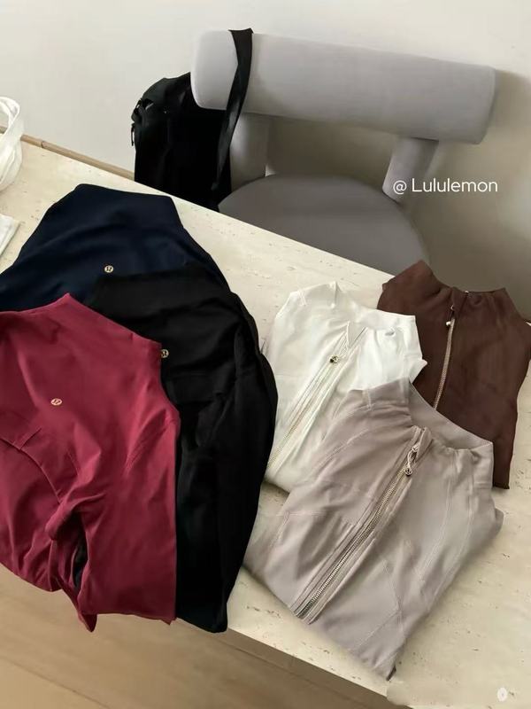 lulu同款瑜伽服Define新款金标弹力磨毛显瘦运动修身立领夹克外套|undefined