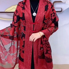 新しい中国風の牡丹の花の手作りのプリントの中国風の爆発的なデザイン