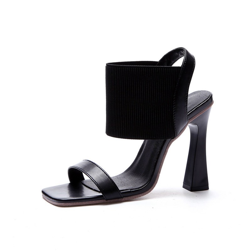 sexy sandals square toe with a strap