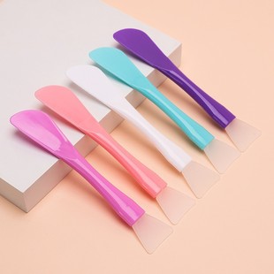 Silicone double head with scraper mask brush mud film spa beauty salon special cleaning facial scraper shovel tool