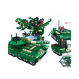 Танк, конструктор для мальчиков, интеллектуальный трансформер, модель автомобиля, настольная игра для школьников