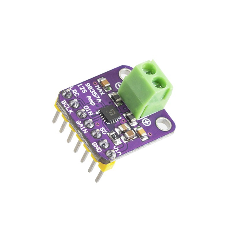 MAX98357 I2S 音频放大器模块 无滤波D类放大 支持ESP32 树莓pi