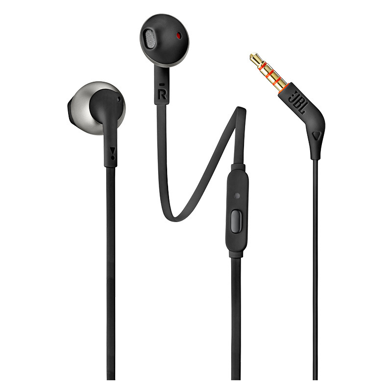 Jbl t205イヤホン半入耳式重低音線控耳栓麦用耳掛け男女子有線イヤホン|undefined