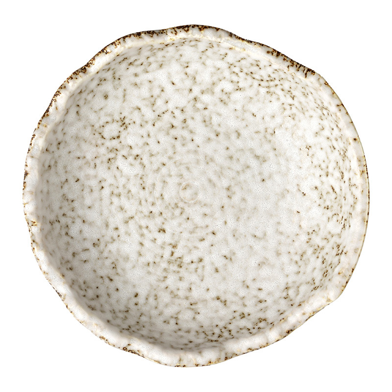 Concepción artística Tazo de cerámica estampado de piedra Tazo de estilo japonés Tazo de ensalada Tazo de cerámica personalizado Tazo de platos de restaurante