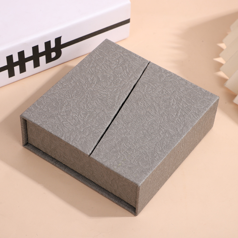 손으로 반죽한 회색 폴리오(빈 상자), 내경 9.5*9.5*3.5