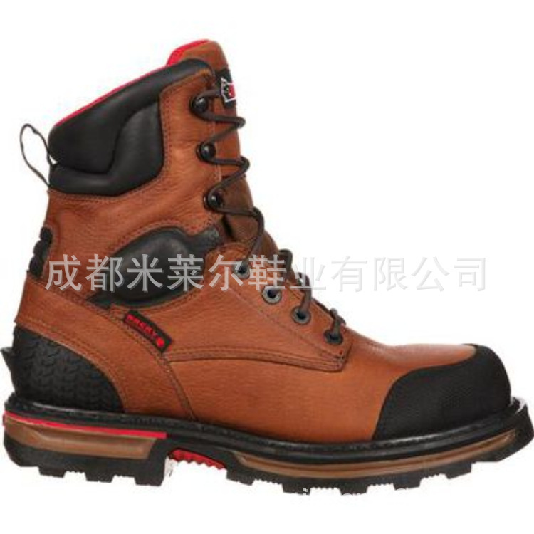 Estación independiente transfronteriza comercio exterior nueva cabeza cuadrada botas de cuero masculinas europeas y americanas botas de trabajo zapatos de cuero masculinos al aire libre botas de Martín de gran tamaño image 2